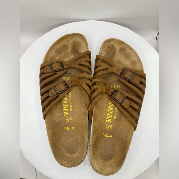 Birkenstock Brown Leather Strappy Sandals Size 38 (7 M) – Made in Germany - Picture 6 of 9